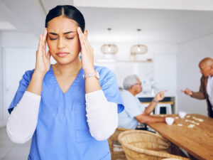Recognizing symptoms of caregiver burnout, emphasizing the importance of self-care for those providing invaluable support.